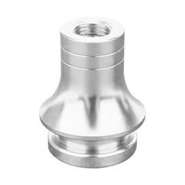 Wevdn Car Shift Knob Boot Retainer, M12×1.25 Durable Aluminum Shift Boot Retainer Stick Shift Knob Adapter, Waterproof Rust-Proof Metal Manual Car Gear Shifter Lever Adapter Accessories (Silver)