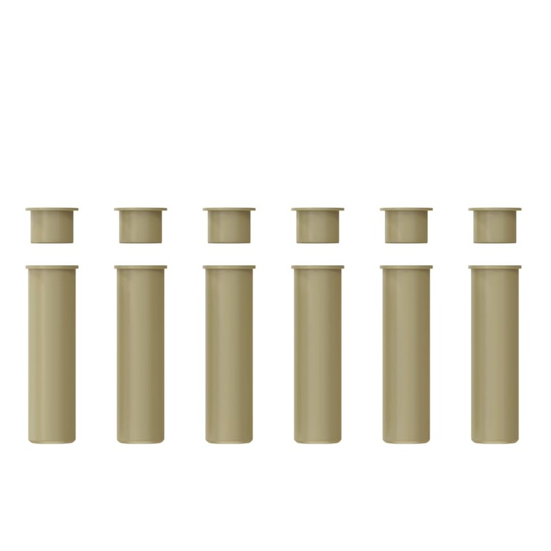 ALLSAFE Pool Fence Deck Sleeves & Hole Caps - Tan