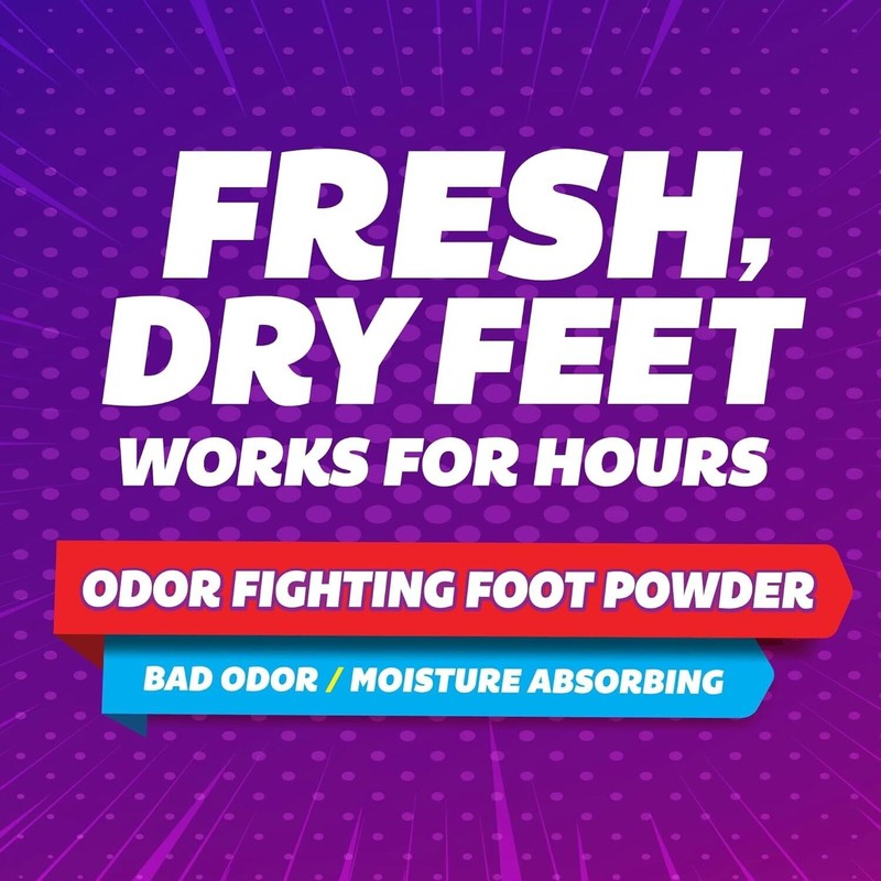 Silka Odor Fighting Foot Powder & Shoe Deodorizer Talc &