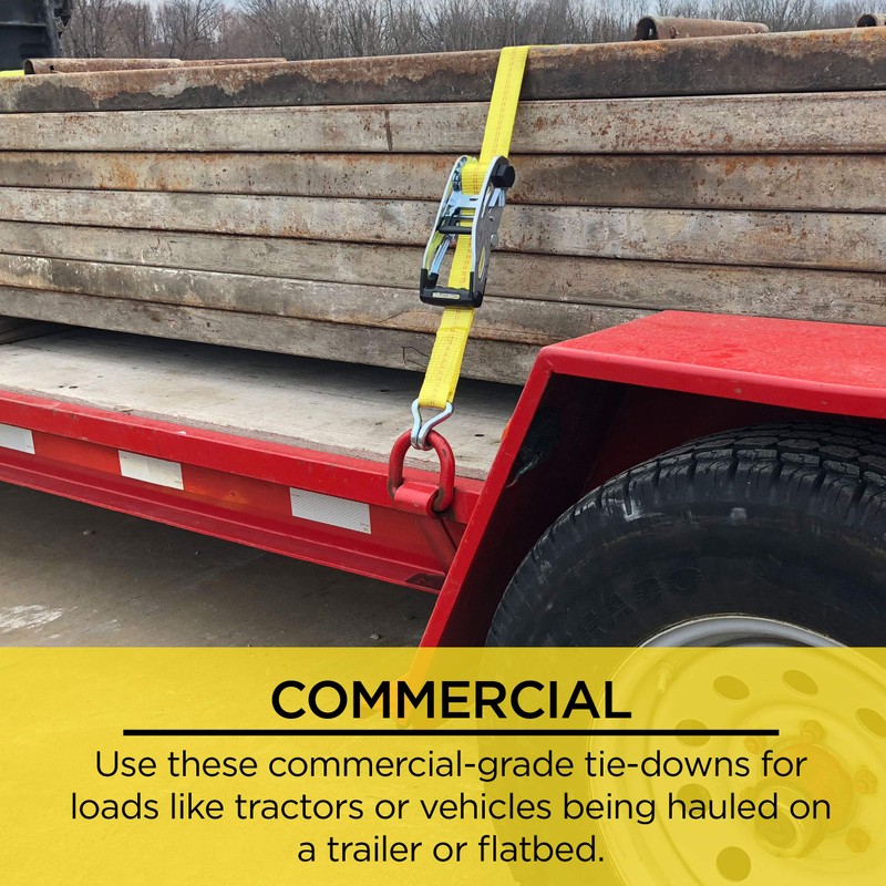 SmartStraps 30-Foot Ratchet Straps 10,000 lbs Break Strength - 3,333