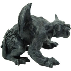 Bull Horned Gargoyle Collectible Figurine Statue Sculpture Figure 6.5" Long