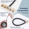 ZEAJSRU Engine Compression Tester Kit 8PCS, 0-300 PSI Cylinder Pressure