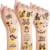 Qpout 96pcs New Years Eve Party Supplies Tattoos,2025 NYE Party