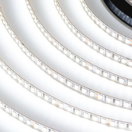 SIRS-E StripFlexLED White LED Strip Lights, 24V 120 LEDs/m 6500K Cool White, 32.8 ft. (10m), UL Listed, Made in USA, Professional Grade Flexible Tape for Versatile Lighting