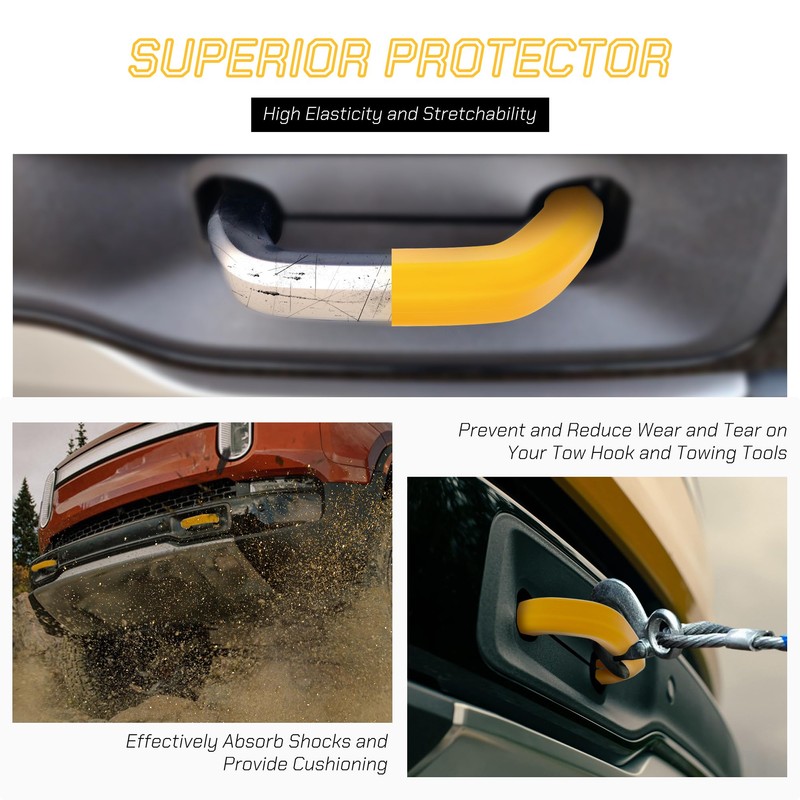 SNOQUEEN 2 Pack Tow Hook Covers Compatible with Rivian R1T/R1S