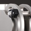 1/4-20 Nylon Insert Hex Lock Nuts 100Pcs 304 Stainless Steel