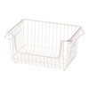 Pearl Metal Wire Stacking Basket Medium Size Kit HB-5072 White