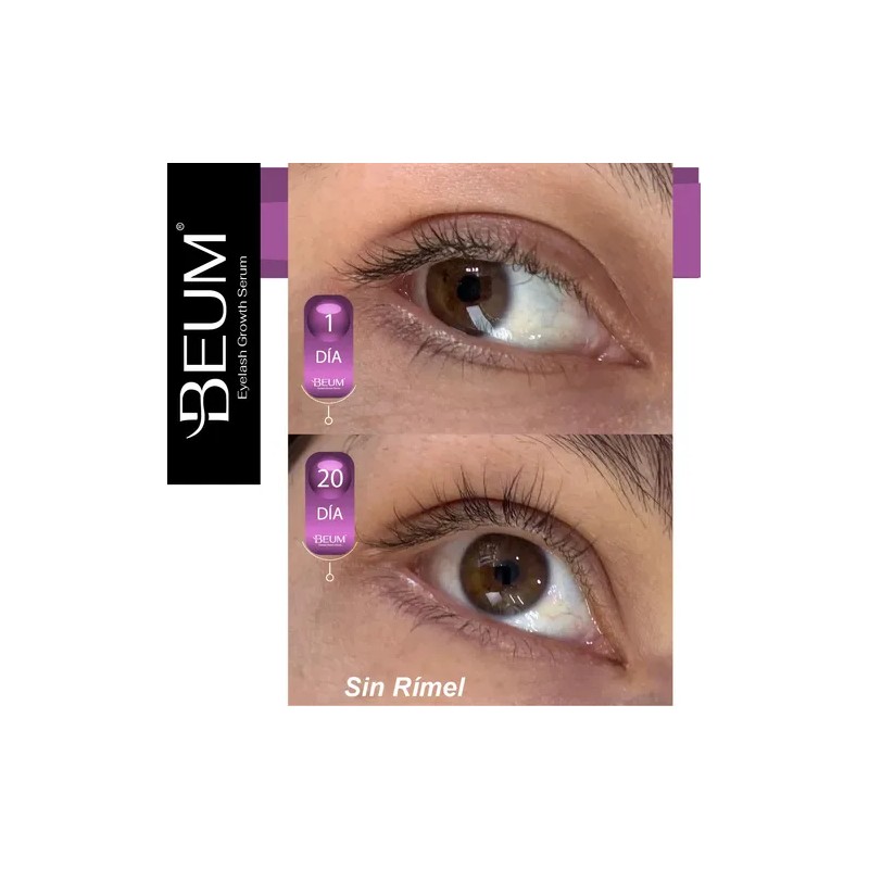 Suero Serum Crecimiento De Pestañas Y Cejas Más Volumen Beum