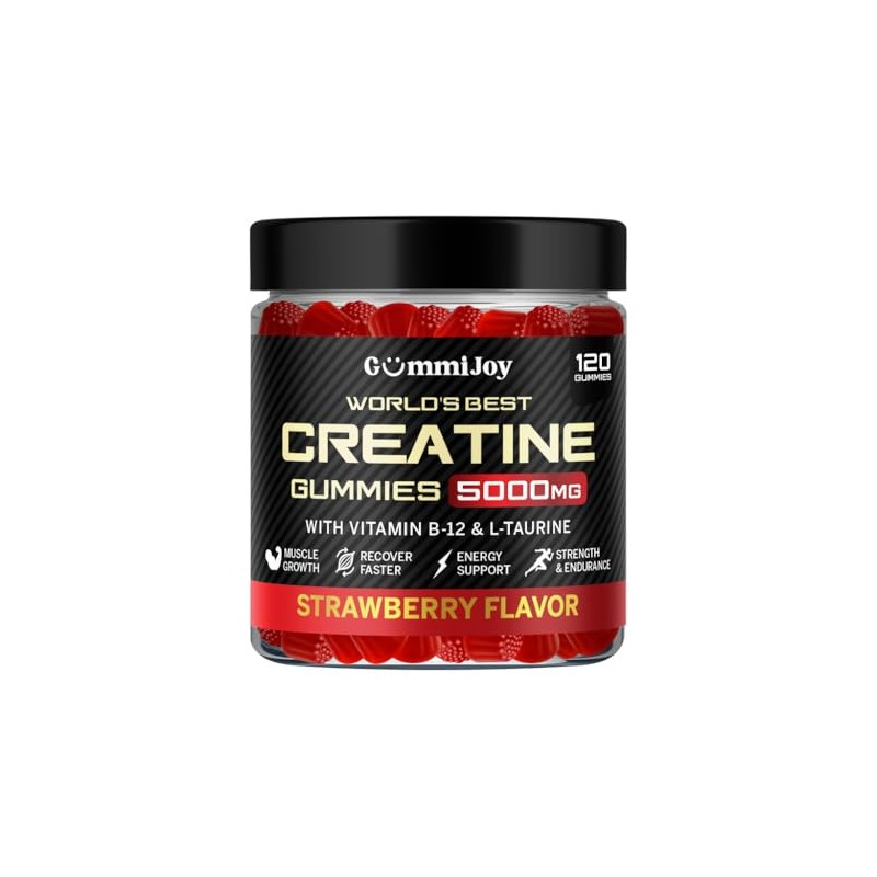 GummiJoy | Creatine Gummies 5000mg | 120 Max Strength Muscle