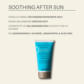 AEOLIS Skincare | after Sun Soothing Cream | Johanniskraut & Granatapfel | Olivenöl & Aloe Vera | Geschenkideen | 100% natürlich & nachhaltig