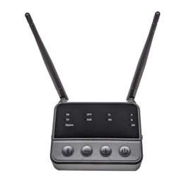 Milestock Bluetooth Transmitter Receiver V5.2 for Audio, 2-in-1 AUX Adapter for TV, Car, PC, MP3 Player, Home Theater, Switch, Low Latency, Pairs 2 Devices Simultaneously, Qualcomm