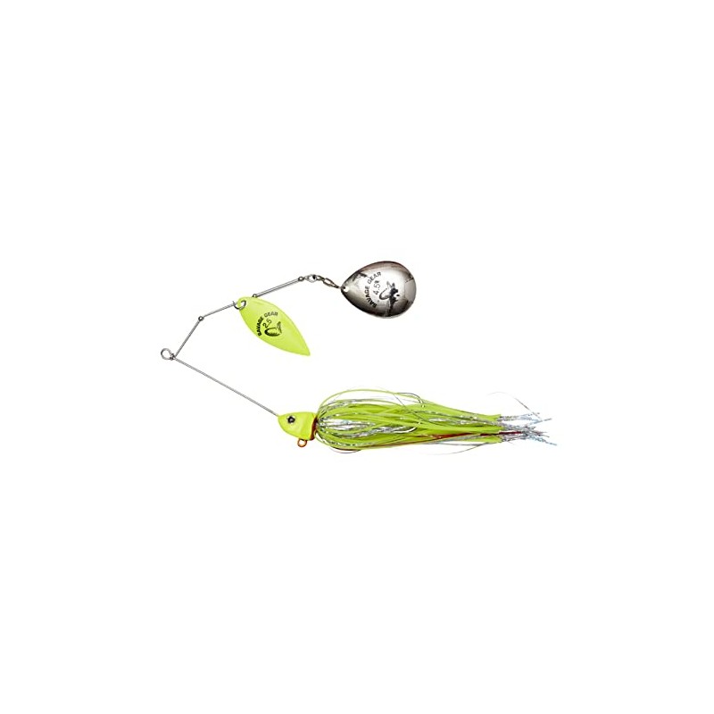 Savage Gear Da'Bush Spinnerbait #4 Yellow Silver Holo Flame
