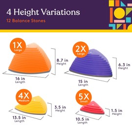 Special Supplies Stepping Stones for Kids Indoor and Outdoor Balance Blocks P...