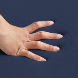 Loartee Coral Velvet Crawling Rug (6'8"x9'2", Dark Blue) for Toddler Children Play Area Rug Yoga Mat Exercise Pad Carpet