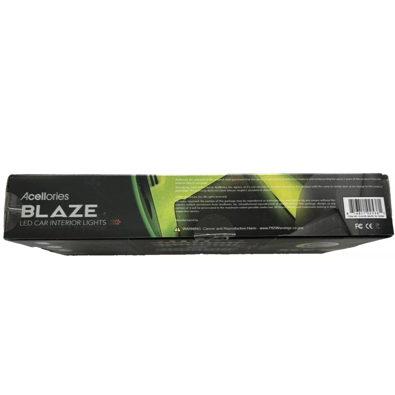 Blaze NWT BLAZE LED Car Interior Lights Sound Activated Color