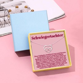 Temulnee Mother-in-law necklace gifts for daughter-in-law gift from mother-in-law birthday necklace gift ideas Mother's Day Mother's Day gifts birthday gifts jewellery ladies women, No