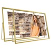 Gold Floating Frame, 8"x10", Horizontal, 2 Conjunto, Para Imagen 7x9,