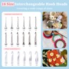 INMAKER LED Crochet Hook Set with Light, 18-in-1 Illuminated Crochet