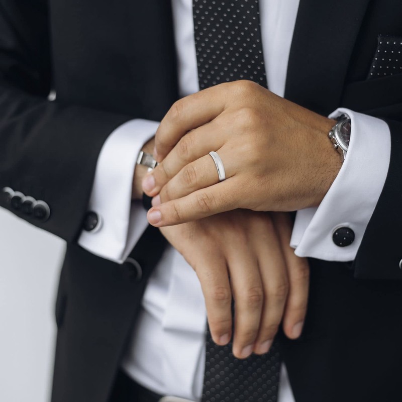 Treuheld® 925 Sterling Silver Ring, 48 Sizes & Widths