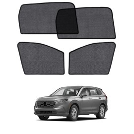 Car Window Shade for Honda CRV 2023-Now, 4 Pack Magnetic Mesh Sun Shades for Front & Rear Windows, UV Glare Protection & Baby Car Shade for Napping Camping Breastfeeding