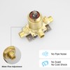 BWE Tub Shower Faucet Brushed Gold Shower Faucet Set with