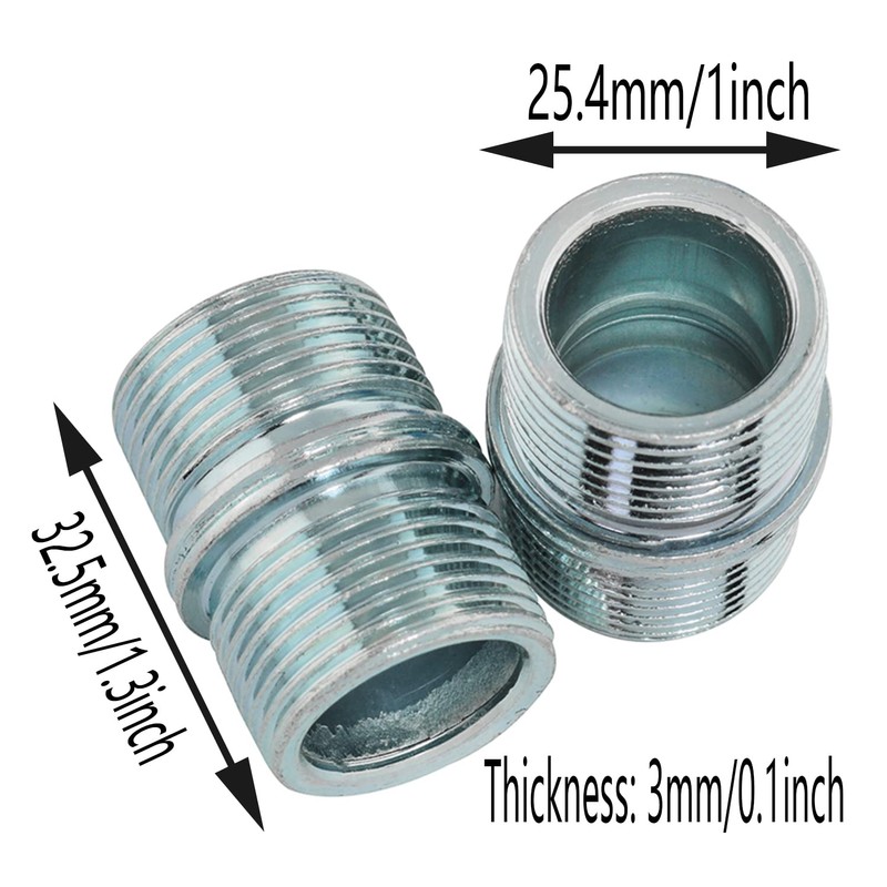 ZZLZX 8PCS Metal Rack Connector 25.4mm Diameter Connectors for Thick