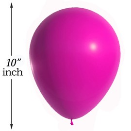 Party Balloons 10 Inch Birthday Balloons Colorful Hot-Pink Balloons For Kids Party Bags Birthday Wedding Mothers Day Engagement Party Theme Party Decoration 15 pcs