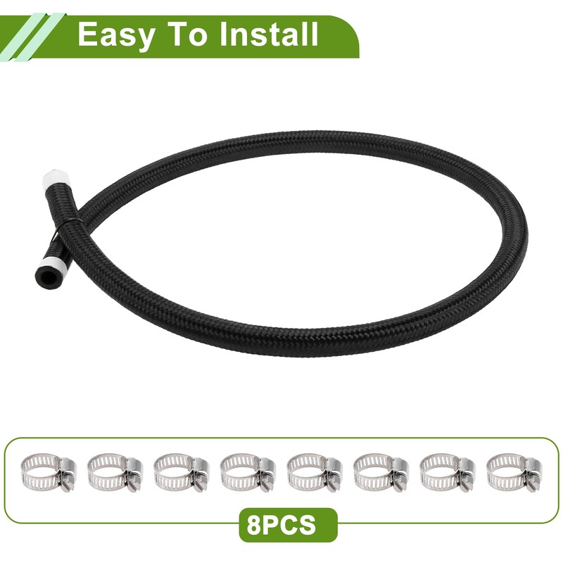 X AUTOHAUX 5/16" Fuel Line Kit 3.05ft Vacuum Hose Automotive