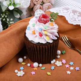 Rainbow Sprinkles Edible Dot Sprinkles, 11.3oz Star Sprinkles for Ice Cream