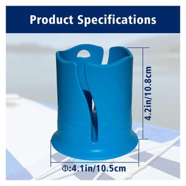 2pcs Paddle Board Cup Holder, Universal Kayak Drink Holder Multifunctional Anti-Toppling Paddleboard Cup Holder Surfboard Water Bottle Holder for Outdoor Fishing Boat Kayak Accessories (Blue+Pink)