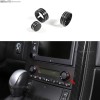 CSKT2022 3 x Black Alloy Console A/C Panel volume knob