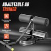 Ab dominal training aid, double suction cup trainer, three-level height