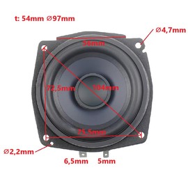 Sonos Original Replacement Speaker Sonos Play Sonos ONE Sonos One SL 35W Woofer 4Ohm Sonos Replacement Speaker Sonos Replacement Speaker