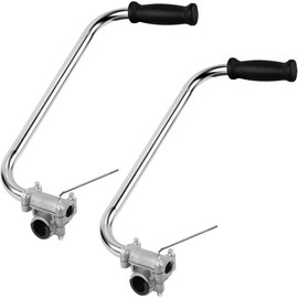 Weed Eater Handle - String Trimmer Handle, Ergonomic Trimmer Grip, Weedeater Handle with Bracket Clamp, Weed Wacker Attachments Aluminum Lawn Trimmer Grip for Lawn Care, Landscaping, Yard Trimming:_2PCS