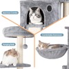 Nineshi 59in Large Cat Tree Tower for Indoor Cats with