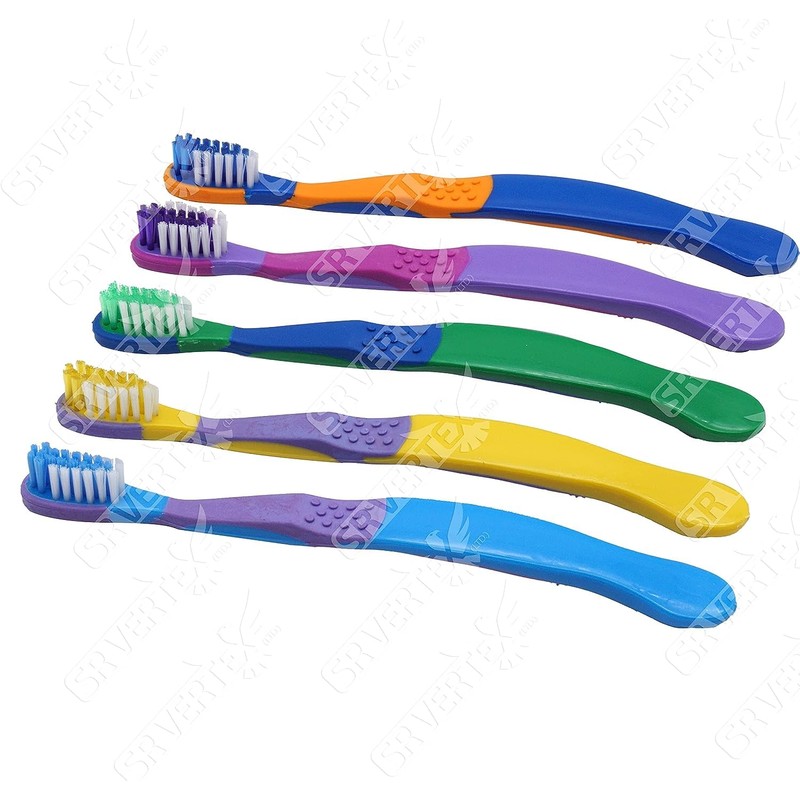 Handzahnbürste für Kinder, 15,7 cm, weiche Borsten, tragbare Mini-Bürste, für