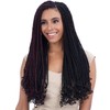 FreeTress Equal Synthetic Hair Braids Double Strand Style Cuban Twist Braid 24" (12-Pack, 1)