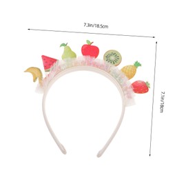 FOMIYES Fruit Sequin Girl Hair Accessories Hawaiian Luau Headband for Summer Beach Party Favors Versatile Tropical Headpiece Creative Costume Hairband for Birthday and Everyday Wear