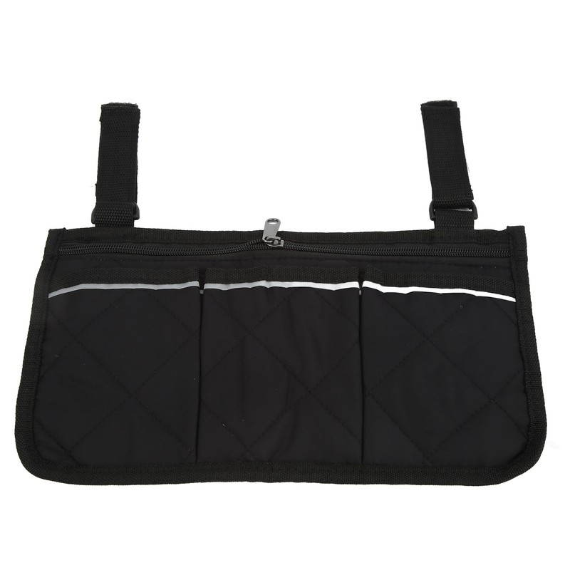 Wheelchair Side Hanging Storage Bag Multi Pocket Armrest Pouch Bag