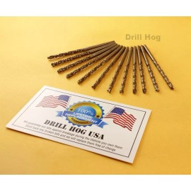 Drill Hog USA 13/64" Cobalt Drill Bits M42 Drill Bit 12 Pack Lifetime Warranty