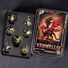 KERWELLSI Glow Liquid Core DND Dice Set with Gift Box,