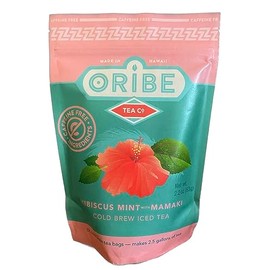 Oribe Tea Co. Hawaii Cold Brew Iced Tea (Caffeine Free Hibiscus Mint)