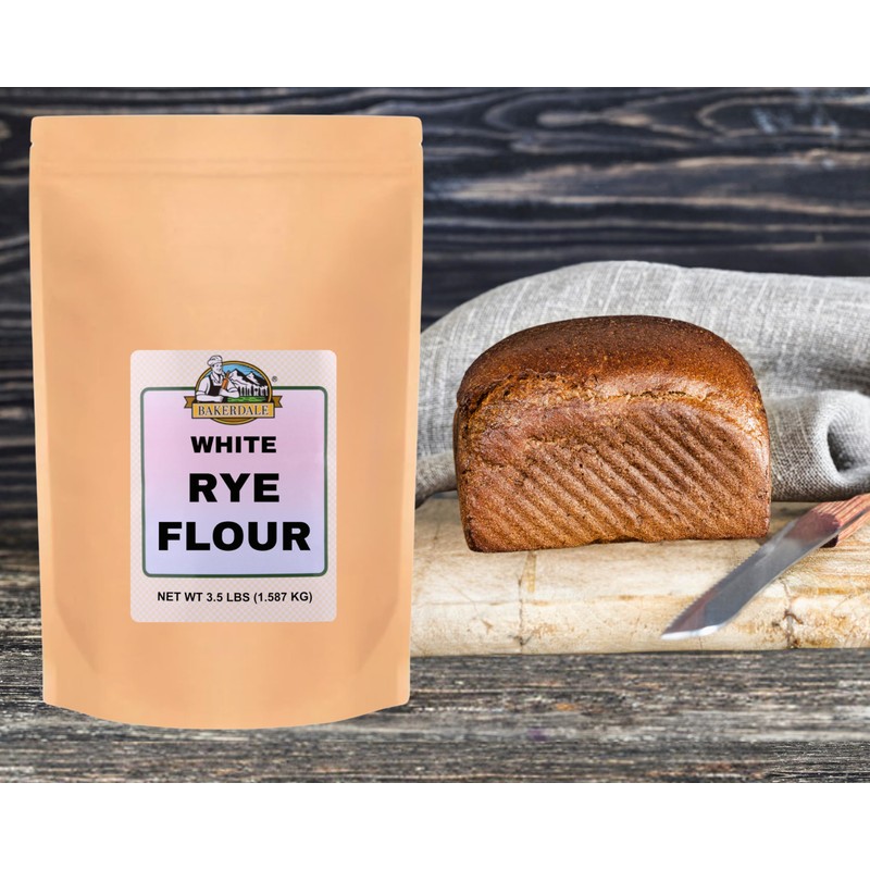 Bakerdale White Rye Flour, 3.5 Pounds, Kosher Certified