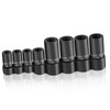 Saipor 8pcs Tap Socket Set, 1/4" & 3/8" Square Drive