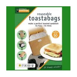 REUSABLE TOASTABAGS TOASTED SANDWICH BAGS PACK OF 2