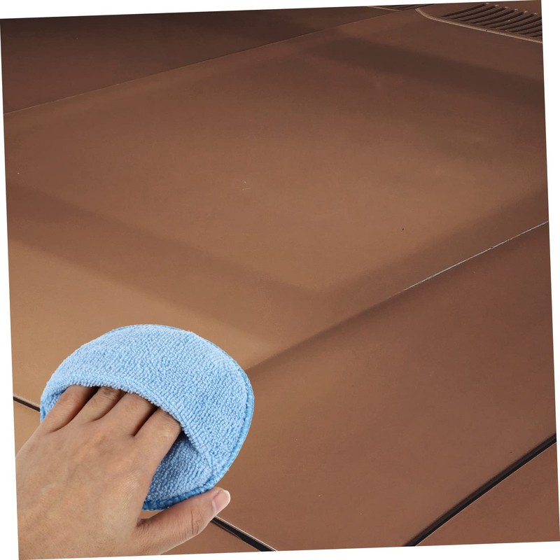 CHILDWEET 5Pcs Microfiber Buffing Pads Versatile Polishing Sponges for Car