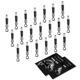 AMZfishing® Feeder Quick Change Swivel | Method Feeder | Coarse Fishing | Fishing Swivels | Swivel Fishing | Feeder Fishing | Feeder Accessories | Fishing Swivels (b: #M, Pack of 20)