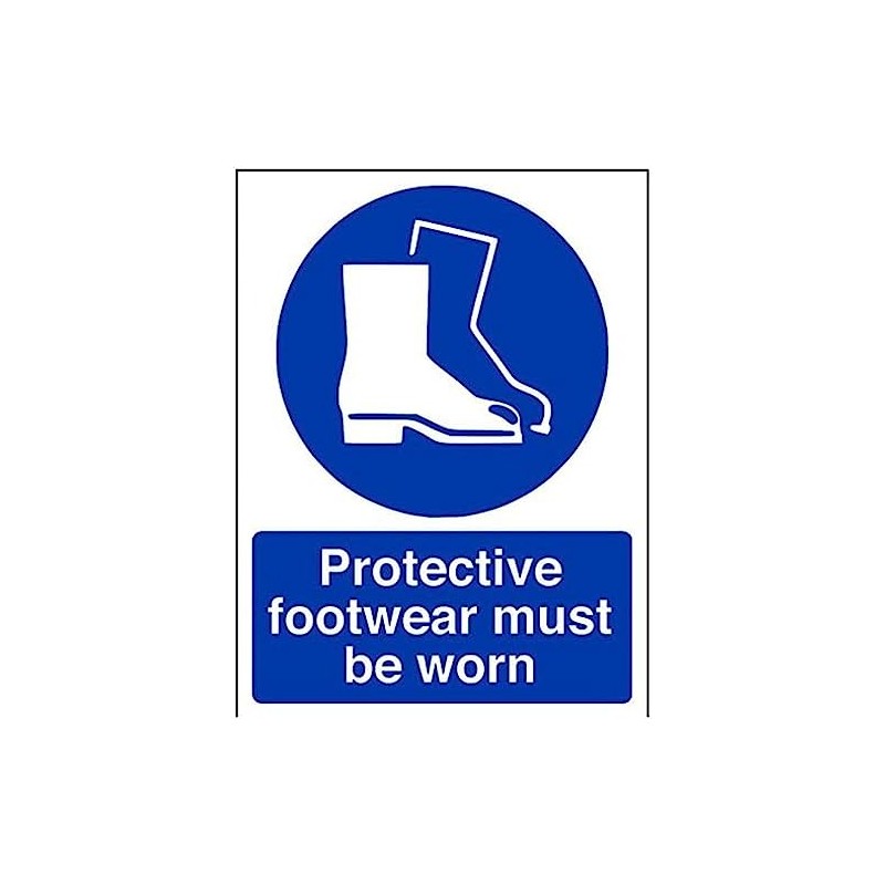V Safety Protective Footwear Must Be Worn In This Area