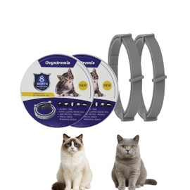 Set of 2 Cat Collars, Waterproof and Adjustable, 39 cm Long, with Natural Essential Oils, Provides Comfort and Protection, Suitable for Cats from 7 Weeks