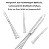 2 Pieces Stainless Steel Ball Whisk Set for Mixing, Cooking,